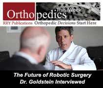 Dr. Goldstein in Orthopedics Weekly